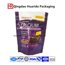 Schokolade Stand up Customized Verpackungsbeutel mit Reißverschluss